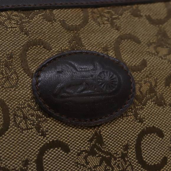 CELINE C Macadam Canvas Clutch Bag Beige Auth bs14954 - Picture 9 of 16